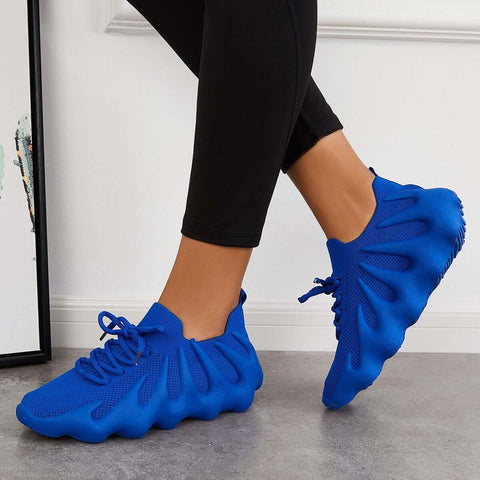 Lightweight Slip on Running Sneakers Knitted Walking Shoes