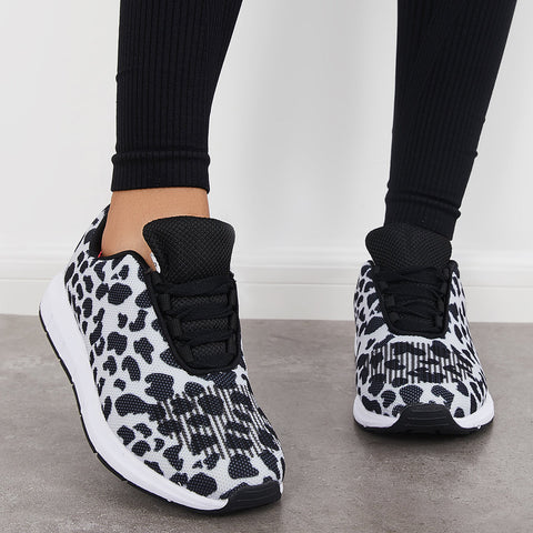 Leichte, sportliche Sneakers mit Schnürung, flache Laufschuhe
