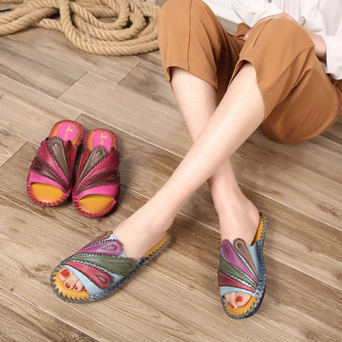 2022 Ethnic Style Flat Bottom Casual Beach Slippers
