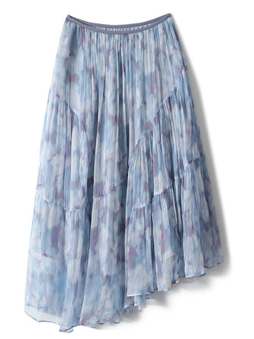 Olivia Classic Ink Printed Ruffle Skirt