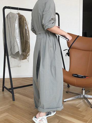 Original Empire Elasticity Wide Leg Jumpsuits
