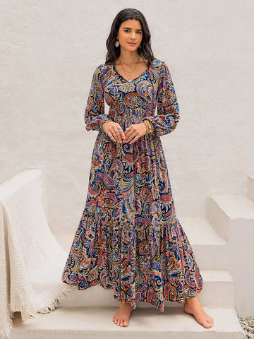 Langärmliges Midikleid