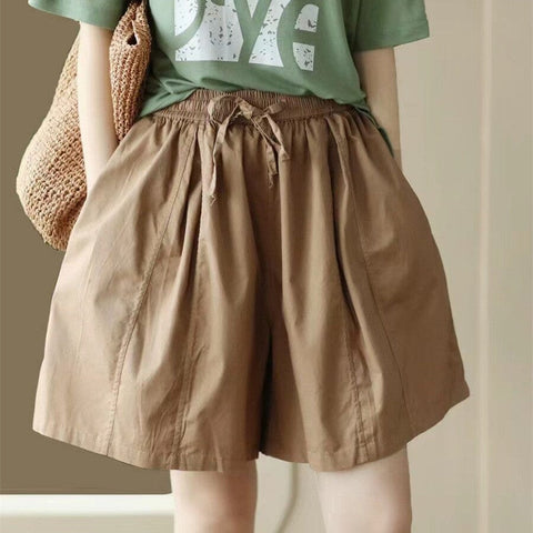 Women Summer Retro Loose Casual Shorts