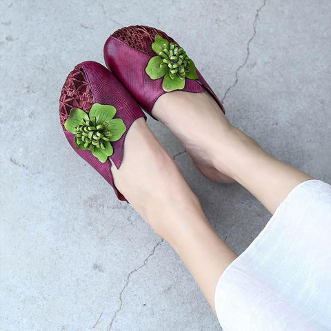 New Flower Woven Breathable Slippers
