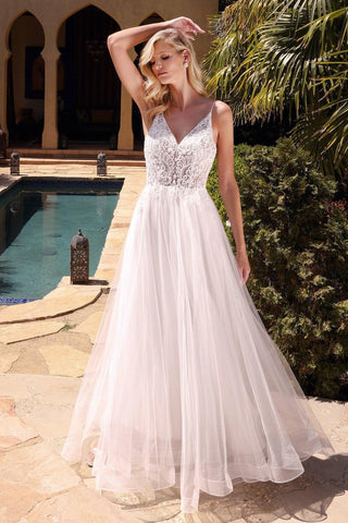 Long White Wedding Dress