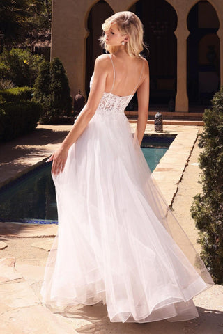 Long White Wedding Dress