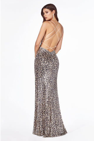 Sexy Long Formal Fitted Sequin Prom Dress