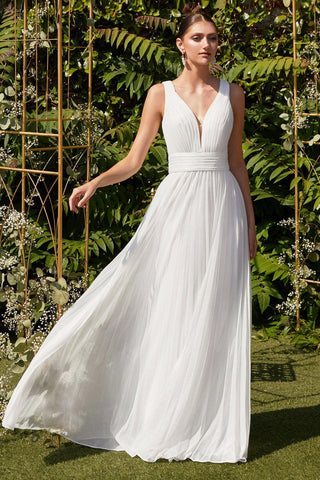 Long White Wedding Dress