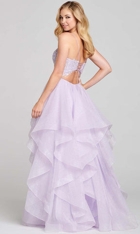 Tiered Skirt Prom Gown