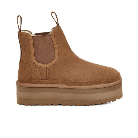 Warm Fur Platform Snow Boots Winter Ankle Chelsea Booties