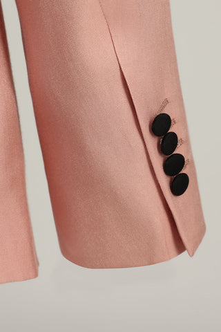 Zweiteiliger Ballanzug für Herren in spitzem Revers in Blush