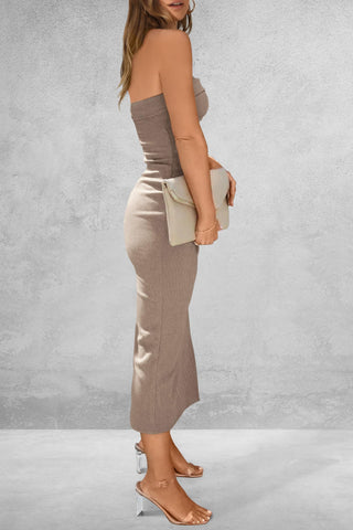 Slit Tube Resort Midi Dress