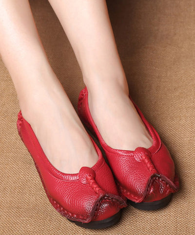 Bequeme flache Schuhe aus Maulbeerrindsleder