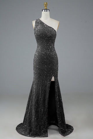 Sequin Long Prom Dress with Slit