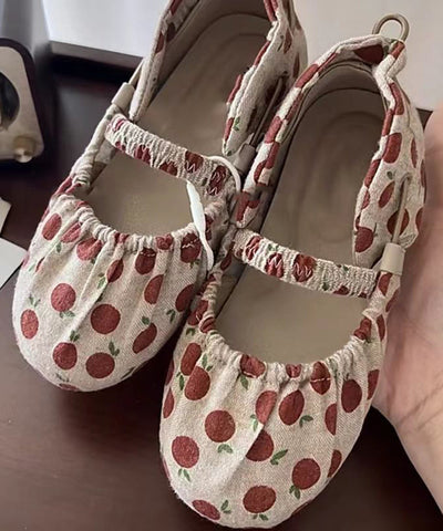 Original Design Canvas Print Vielseitige Flats Schuhe