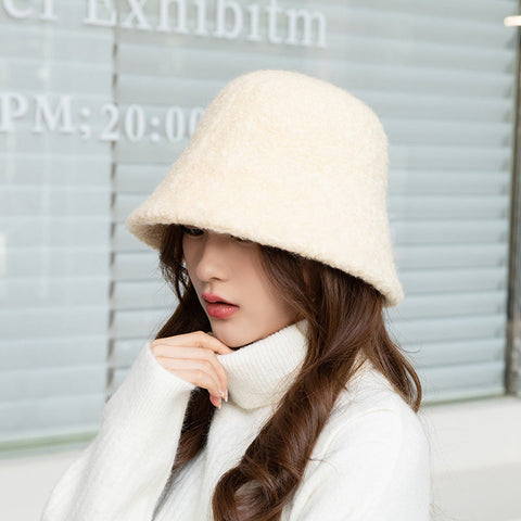 Damen Wintermütze aus Wolle im koreanischen Stil