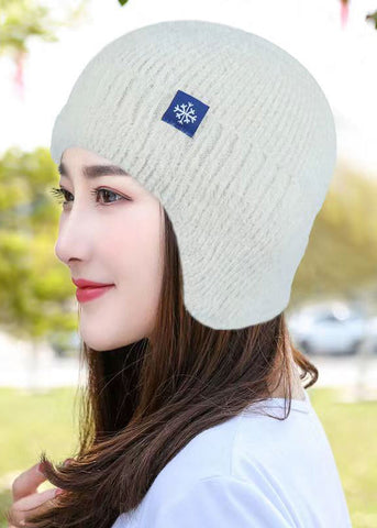 Herbst und Winter Rosa Gestrickter warmer Ohrenschutz Boonie Hat