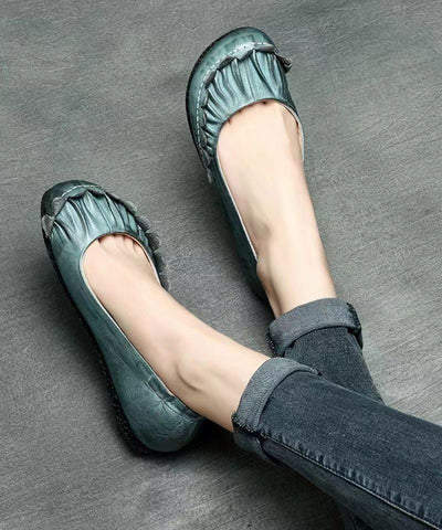 Handgemachte Retro Mulberry Flache Schuhe Für Frauen Rindsleder