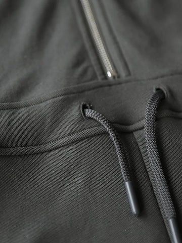 Women Summer Casual Solid Drawstring Cotton Hooded Jumpsuits