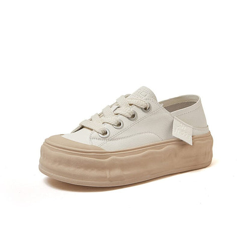 Spring Summer Minimalist Leather Casual Shoes
