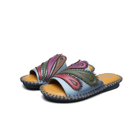 2022 Ethnic Style Flat Bottom Casual Beach Slippers
