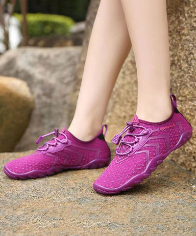 Lässige, weiche, atmungsaktive Mesh-Sportschuhe in Cyan