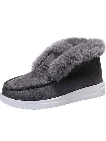 Plush Fur Warm Suede Boots