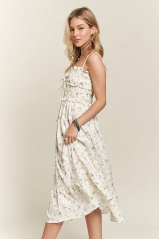 Floral Sweetheart Neck Cami Sun Dress