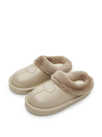 Winter Casual Unisex Solid Warm Non-slip Plush Slippers