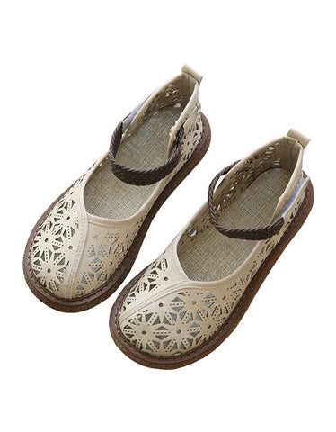 Platform Wild Head Summer Retro Leather Shoes