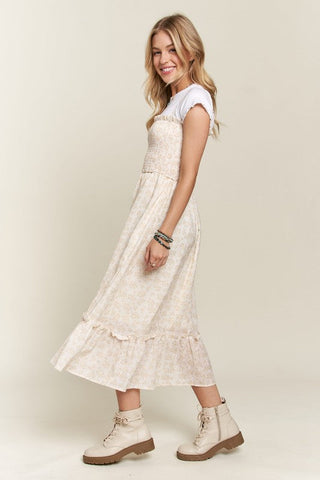 Floral Ruffled Hem Cami Summer Dress