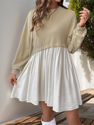 Trendy Long Sleeve Mini Dress