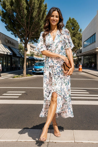 Summer Floral Midi Dress