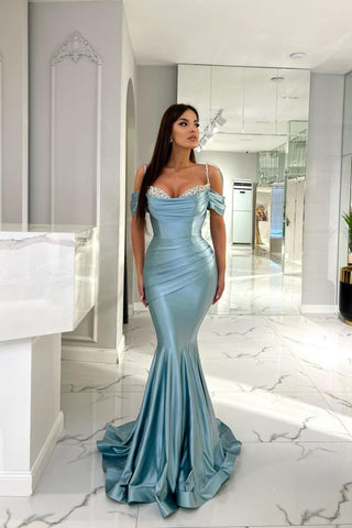 Bmbridal Off-the-Shoulder Evening Dress Mermaid With Crystals