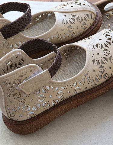 Platform Wild Head Summer Retro Leather Shoes