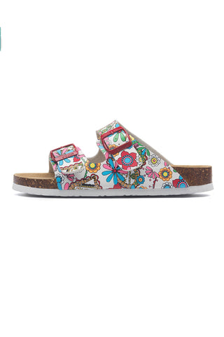 Printed Buckle Birkenstock Sandals