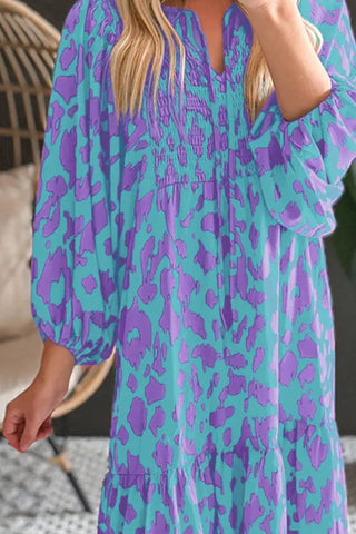 Langärmliges Midi-Strandkleid