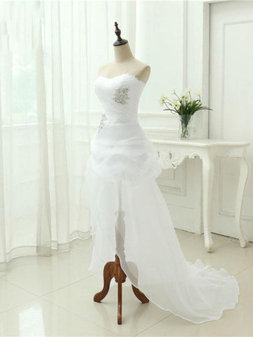 Elegant Off-the-Shoulder Crystal Tulle Wedding Dresses