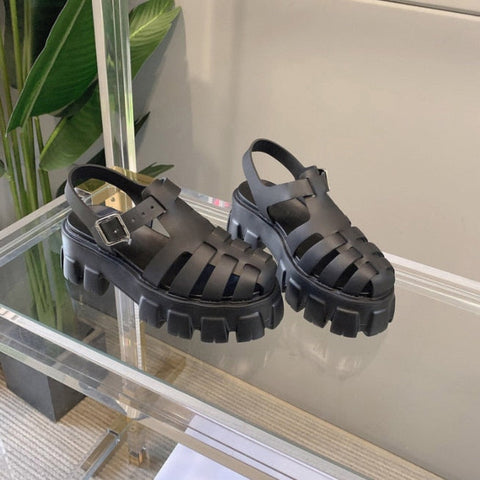 Platform Ladies Buckle Strap Summer Fashion Designer Female Sandals