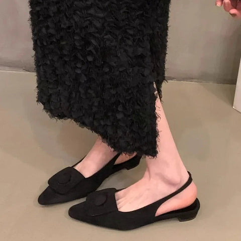 Spitz Frauen Sandalen Wohnungen Flach Casual Kleid Schuhe 2024 Sommer Mode Party Marke Schuhe Neue Gemütliche Walking Mujer Zapatos