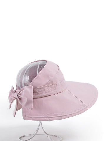 Damen Sommer Casual Bowknot Solide Großkrempe Hut