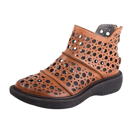 Comfortable Hollow Out Casual Summer Ankle Boots
