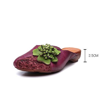 New Flower Woven Breathable Slippers