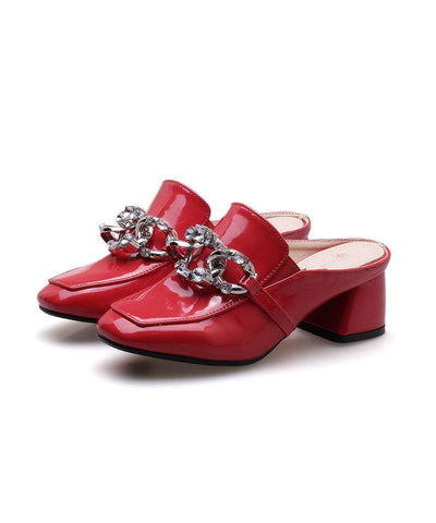 Red High Heels High Heel Slippers