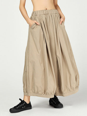 Vintage Ramie Cotton Wide Leg Pants