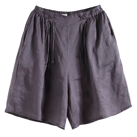 Summer Loose Casual Linen Double Layers Shorts