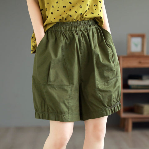 Summer Casual Loose Thin Solid Shorts