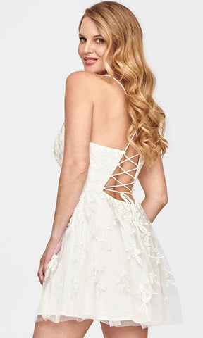 Floral Applique Cocktail Dress