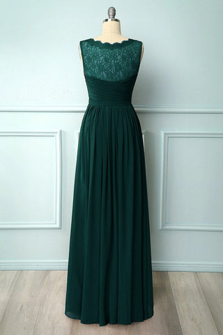 Long V-neck Bridesmaid Dress