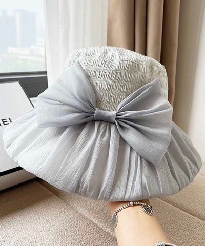 Koreanischer schwarzer Version Bow Bucket Hat Frühling Sommer